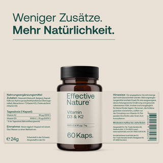 Vitamin D3 + K2 Kapseln