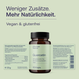 Quercetin mit natürlichem Vitamin C