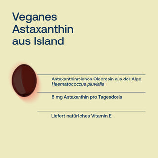 Astaxanthin aus Island - vegan
