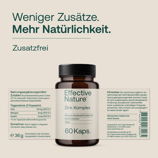 Zink Komplex vegan mit Mangan und Kupfer