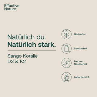 Sango Koralle mit Vitamin D3 und K2
