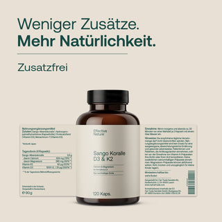 Sango Koralle mit Vitamin D3 und K2